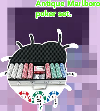 Marlboro poker chip set